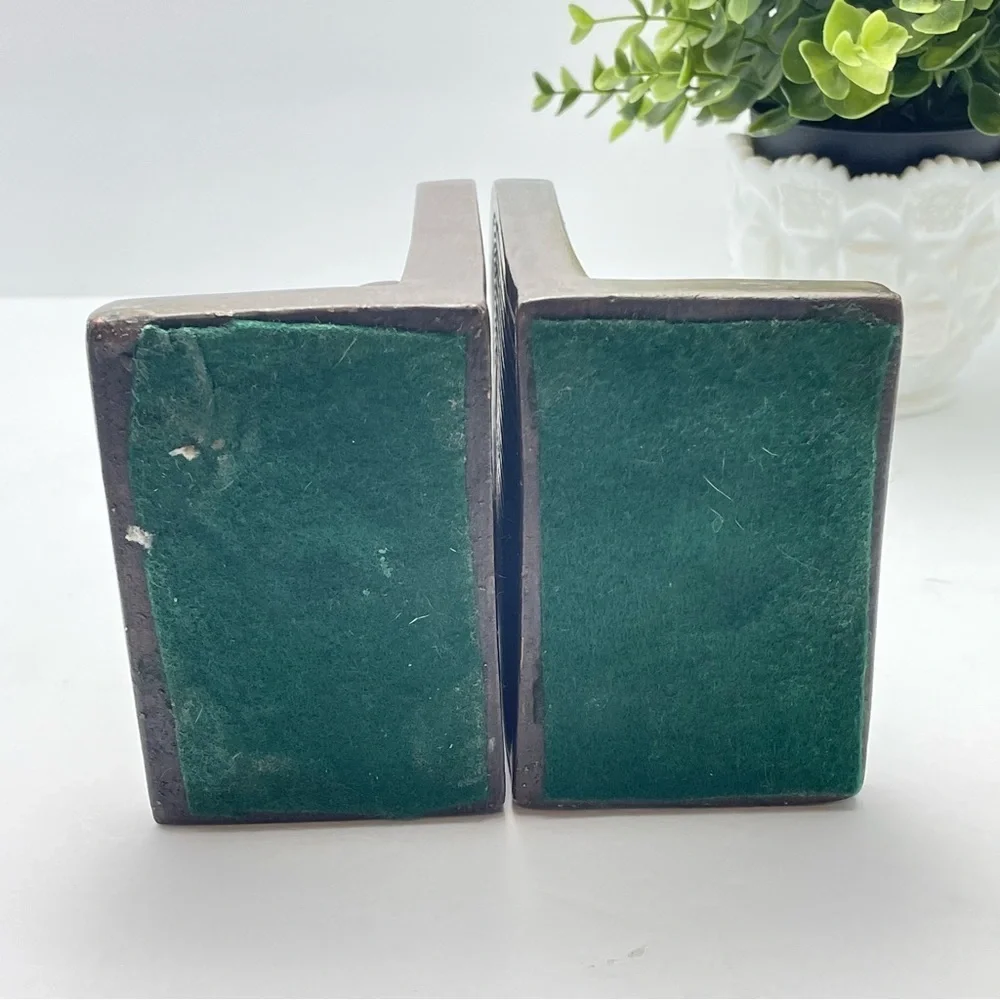 Vintage Antique Sculpture Dante Bronze Bookends - Picture 4 of 12